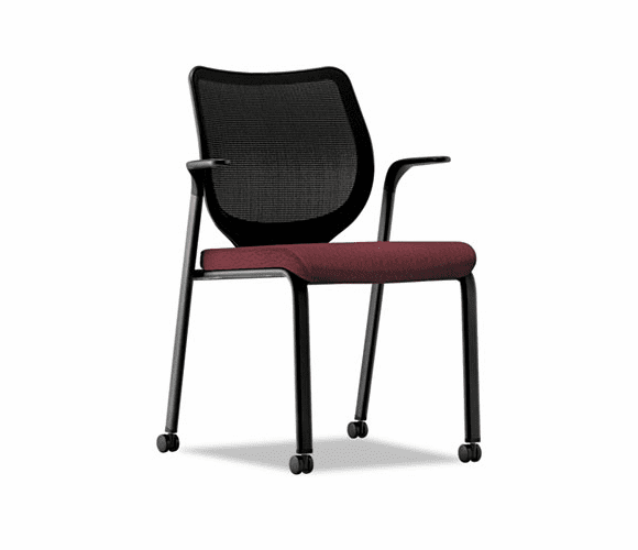HONN606NT69 Nucleus Multipurpose Chair, Black ilira-stretch M4 Back, Wine Seat, Black By HON COMPANY