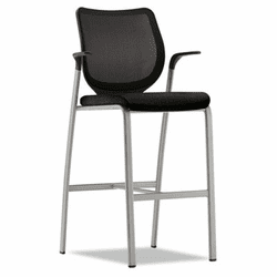 HONN709NT10T1 Nucleus Series Caf-Height Stool, Black ilira-stretch M4 Back, Black Seat By HON COMPANY