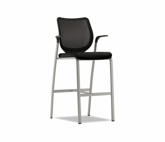 HONN709NT10T1 Nucleus Series Caf-Height Stool, Black ilira-stretch M4 Back, Black Seat By HON COMPANY