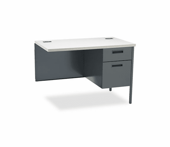 HONP3235RG2S Metro Classic Workstation Return, Right, 42w x 24d, Gray Patterned/Charcoal By HON COMPANY