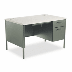 HONP3251RG2S Metro Classic Right Pedestal Desk, 48w x 30d x 29-1/2h, Gray Patterned/Charcoal By HON COMPANY