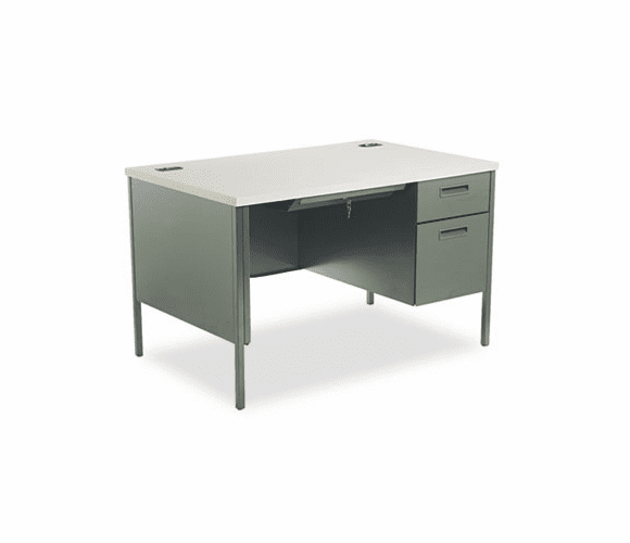 HONP3251RG2S Metro Classic Right Pedestal Desk, 48w x 30d x 29-1/2h, Gray Patterned/Charcoal By HON COMPANY
