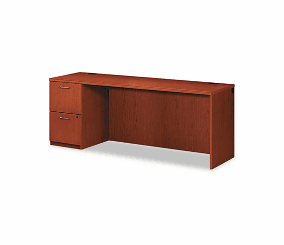 HONPC230LVJJJ Park Avenue Laminate Left Pedestal Credenza, 72w x 24d x 29h, Henna Cherry By HON COMPANY