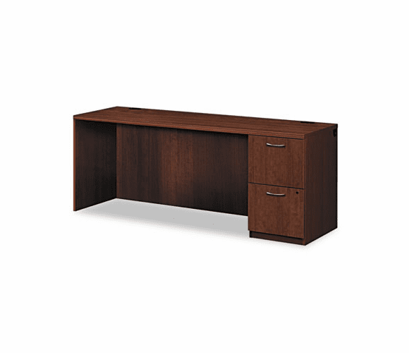 HONPC230RVJFF Park Avenue Laminate Right Pedestal Credenza, 72w x 24d x 29h, Shaker Cherry By HON COMPANY