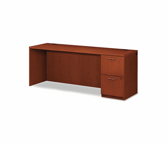 HONPC230RVJJJ Park Avenue Laminate Right Pedestal Credenza, 72w x 24d x 29h, Henna Cherry By HON COMPANY