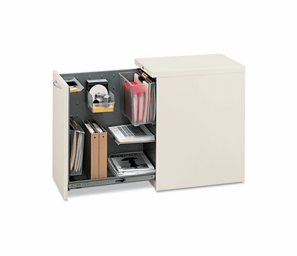 HONS28821LALQ Flagship Mobile Left Pedestal File, W/Tub, 15w x 22 7/8d x 28h, Light Gray By HON COMPANY