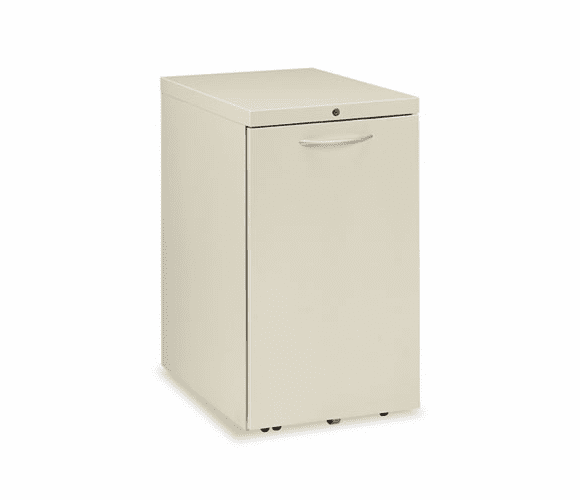 HONS28821RALQ Flagship Mobile Right Pedestal File, W/Tub, 15w x 22 7/8d x 28h, Light Gray By HON COMPANY