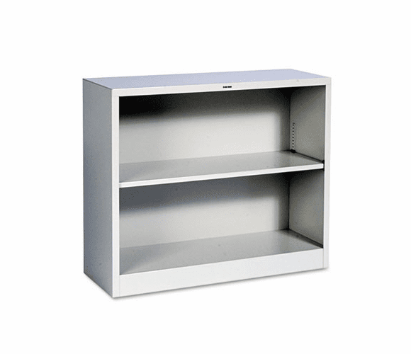 HONS30ABCQ Metal Bookcase, 2 Shelves, 34-1/2w x 12-5/8d x 29h, Light Gray By HON COMPANY