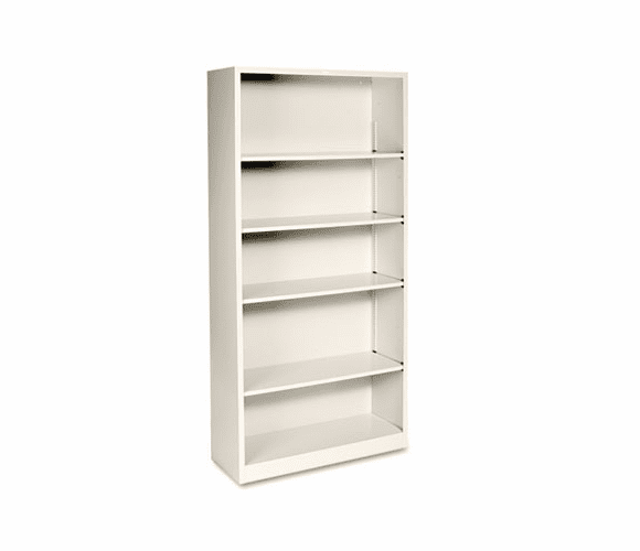 HONS72ABCL Metal Bookcase, 5 Shelves, 34-1/2w x 12-5/8d x 71h, Putty By HON COMPANY