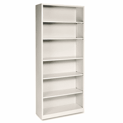 HONS82ABCL Metal Bookcase, 6 Shelves, 34-1/2w x 12-5/8d x 81-1/8h, Putty By HON COMPANY