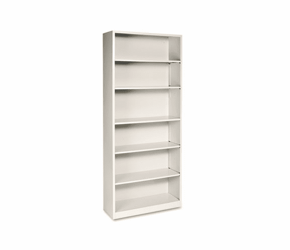 HONS82ABCL Metal Bookcase, 6 Shelves, 34-1/2w x 12-5/8d x 81-1/8h, Putty By HON COMPANY