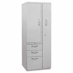 HONST24723LAQ Flagship Personal Storage Tower, 24w x 24d x 64-1/4h, Light Gray By HON COMPANY