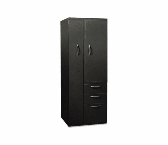 HONST24723RAP Flagship Personal Storage Tower, 24w x 24d x 64-1/4h, Black By HON COMPANY