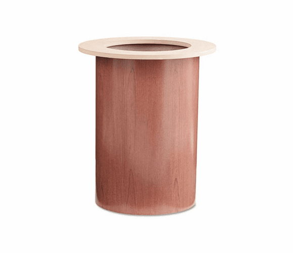 HONTLRAH Laminate Cylinder Table Base, 18" dia. x 28h, Bourbon Cherry By HON COMPANY