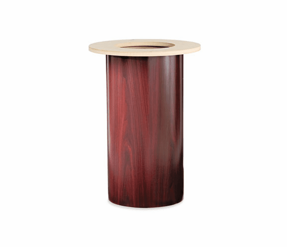 HONTLRAN Laminate Cylinder Table Base, 18" dia. x 28h, Mahogany By HON COMPANY