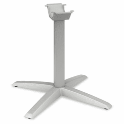 HONTXLEGT1 Aluminum X-Leg Base, 26-3/4w x 26-3/4d x 28-3/8h, Platinum By HON COMPANY