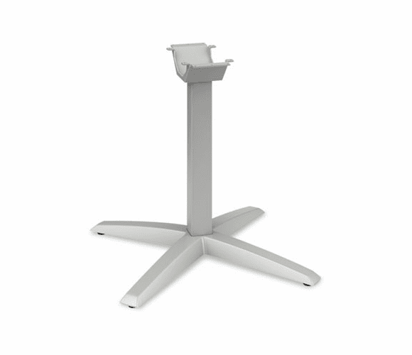 HONTXLEGT1 Aluminum X-Leg Base, 26-3/4w x 26-3/4d x 28-3/8h, Platinum By HON COMPANY