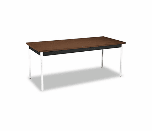 HONUTM3072ZPCHR Utility Table, Rectangular, 72w x 30d x 29h, Columbian Walnut By HON COMPANY