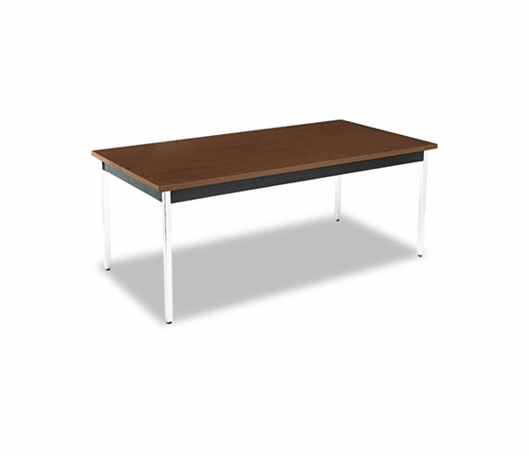 HONUTM3672ZPCHR Utility Table, Rectangular, 72w x 36d x 29h, Columbian Walnut By HON COMPANY