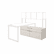 HONVCL60FB Voi Low Credenza, 2 Box/2 File Drawers, 60w x 20d x 21-1/2h, Silver Mesh By HON COMPANY