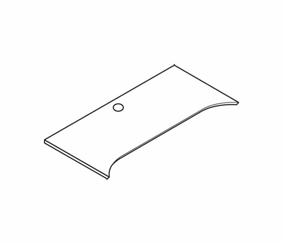 HONVN349XKS5FF Announce Series Bridge, 48w x 24d, Shaker Cherry By HON COMPANY