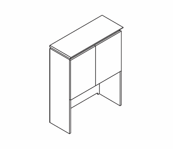 HONVN703XK5HH Announce Stack-on Storage Unit, Wood Doors, 36w x 14-3/4d x 48h, Bourbon Cherry By HON COMPANY