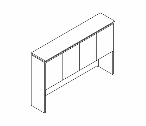 HONVN707XK5FF Announce Stack-on Storage Unit, Wood Doors, 72w x 14-3/4d x 48h, Shaker Cherry By HON COMPANY