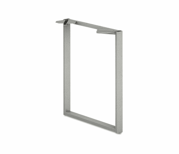 HONVSL20LT Voi O-Leg Support for Worksurface, 20d x 28-1/2h, Platinum Metallic By HON COMPANY