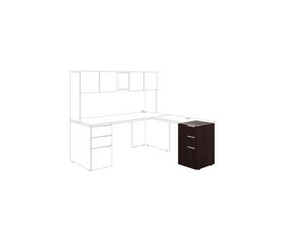HONVSP20XN Voi Box/Box/File Support Pedestal, 16w x 20d x 28-1/2h, Mahogany By HON COMPANY