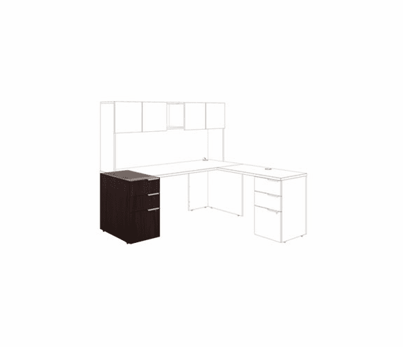 HONVSP30XN Voi Box/Box/File Support Pedestal, 16w x 30d x 28-1/2h, Mahogany By HON COMPANY