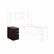 HONVSP30XN Voi Box/Box/File Support Pedestal, 16w x 30d x 28-1/2h, Mahogany By HON COMPANY