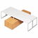 HONVTR72CB Voi Rectangular Worksurface, 72w x 30d, Silver Mesh By HON COMPANY
