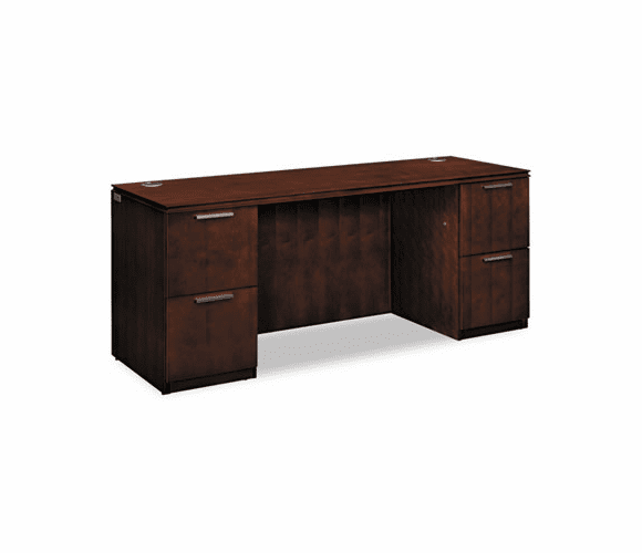 HONVW271DC1Z9FF Arrive Double Pedestal Kneespace Credenza, 72w x 24d x 29-1/2h, Shaker Cherry By HON COMPANY