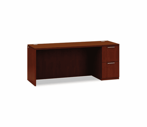 HONVW271RC1Z9JJ Arrive Single Pedestal Credenza, Right, 72w x 24d x 29-1/2h, Henna Cherry By HON COMPANY