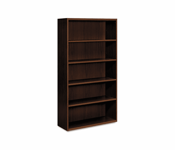 HONVW612XFF Arrive Wood Veneer Five-Shelf Bookcase, 36w x 15d x 71-1/2h, Shaker Cherry By HON COMPANY