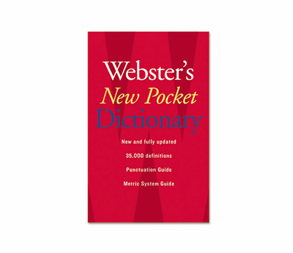 HOU1019934 Webster's New Pocket Dictionary, Paperback, 336 Pages By HOUGHTON MIFFLIN COMPANY