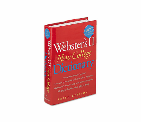 HOU1020960 Webster's II New College Dictionary, Hardcover, 1,536 Pages By HOUGHTON MIFFLIN COMPANY