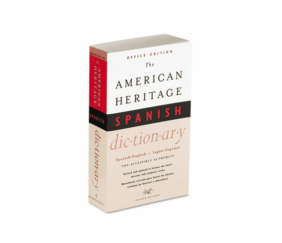 HOUH21079 American Heritage Office Spanish Dictionary, Paperback, 640 Pages By HOUGHTON MIFFLIN COMPANY