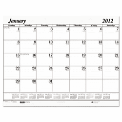 HOD126 One-Color Dated Monthly Desk Pad Calendar Refill, 22w x 17h, 2013 By HOUSE OF DOOLITTLE