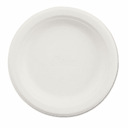 HTMVACATECT Paper Dinnerware, Plate, 6" Diameter, White, 1000/Carton By HUHTAMAKI