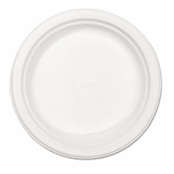 HTMVERDICTCT Paper Dinnerware, Plate, 8-3/4" Diameter, White, 500/Carton By HUHTAMAKI