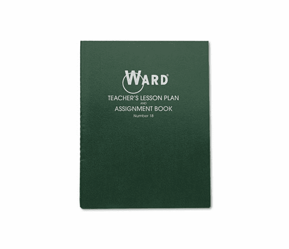 HUB18 Lesson Plan Book, Wirebound, 8 Class Periods/Day, 11 x 8-1/2, 100 Pages, Green By THE HUBBARD COMPANY