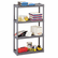 ICE20842 Rough N Ready 4 Shelf Open Storage System, Resin, 32w x 13d x 54h, Charcoal By ICEBERG ENTERPRISES