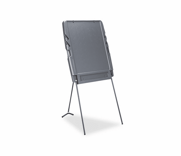 ICE30127 Portable Flipchart Easel, Resin, 35w x 30d x 73h, Charcoal By ICEBERG ENTERPRISES