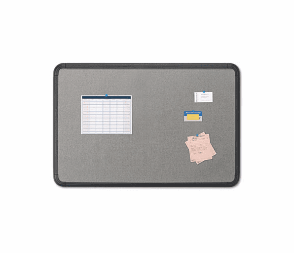 ICE35061 Ingenuity Fabric Board, Resin Frame, 66 x 42, Black By ICEBERG ENTERPRISES