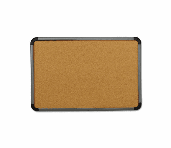ICE35067 Ingenuity Cork Bulletin Board, Resin Frame, 66 x 42, Charcoal Frame By ICEBERG ENTERPRISES