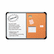 ICE36047 Ingenuity Combo Dry Erase/Cork Board, Resin Frame, 48 x 36, Charcoal Frame By ICEBERG ENTERPRISES