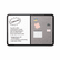 ICE36061 Ingenuity Combo Dry Erase/Fabric Board, Resin Frame, 66 x 42, Black Frame By ICEBERG ENTERPRISES