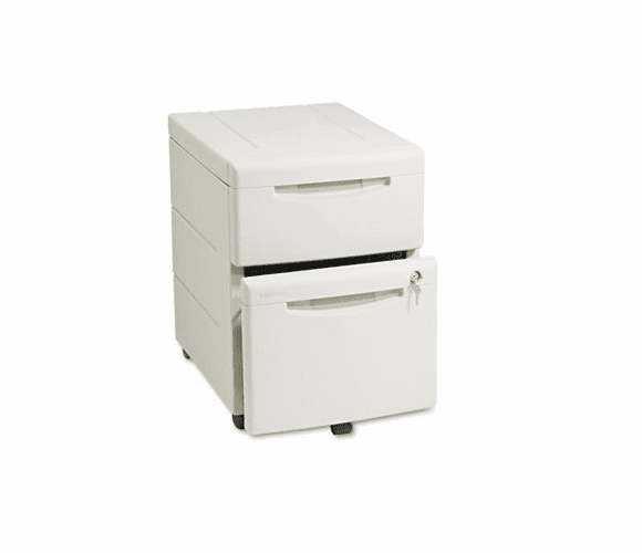 ICE55219 WorkManager Mobile Underdesk Pedestal, Resin, 1 Box/1 File Drawers, Platinum By ICEBERG ENTERPRISES