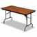 ICE55235 Premium Wood Laminate Folding Table, Rectangular, 96w x 30d x 29h, Oak By ICEBERG ENTERPRISES